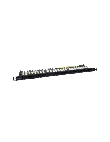 Phasak Patch panel 19" 24P Slim Cat.6A UTP RJ45 DUAL 0.5U - PU 4811