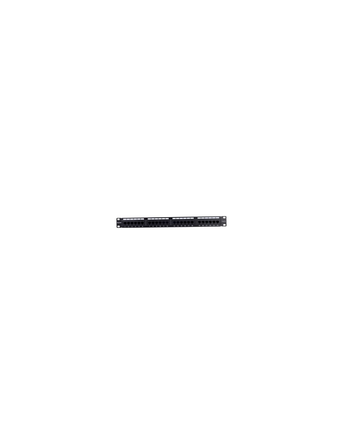 Phasak Panel de transferencia 19" 24P Cat.6 UTP RJ45 DUAL 1U - PU 2420