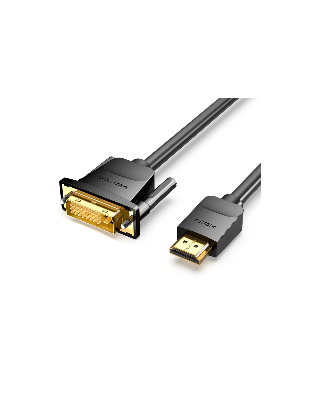 Vention Cable Conversor ABFBF/ DVI Macho - HDMI Macho/ 1m/ Negro