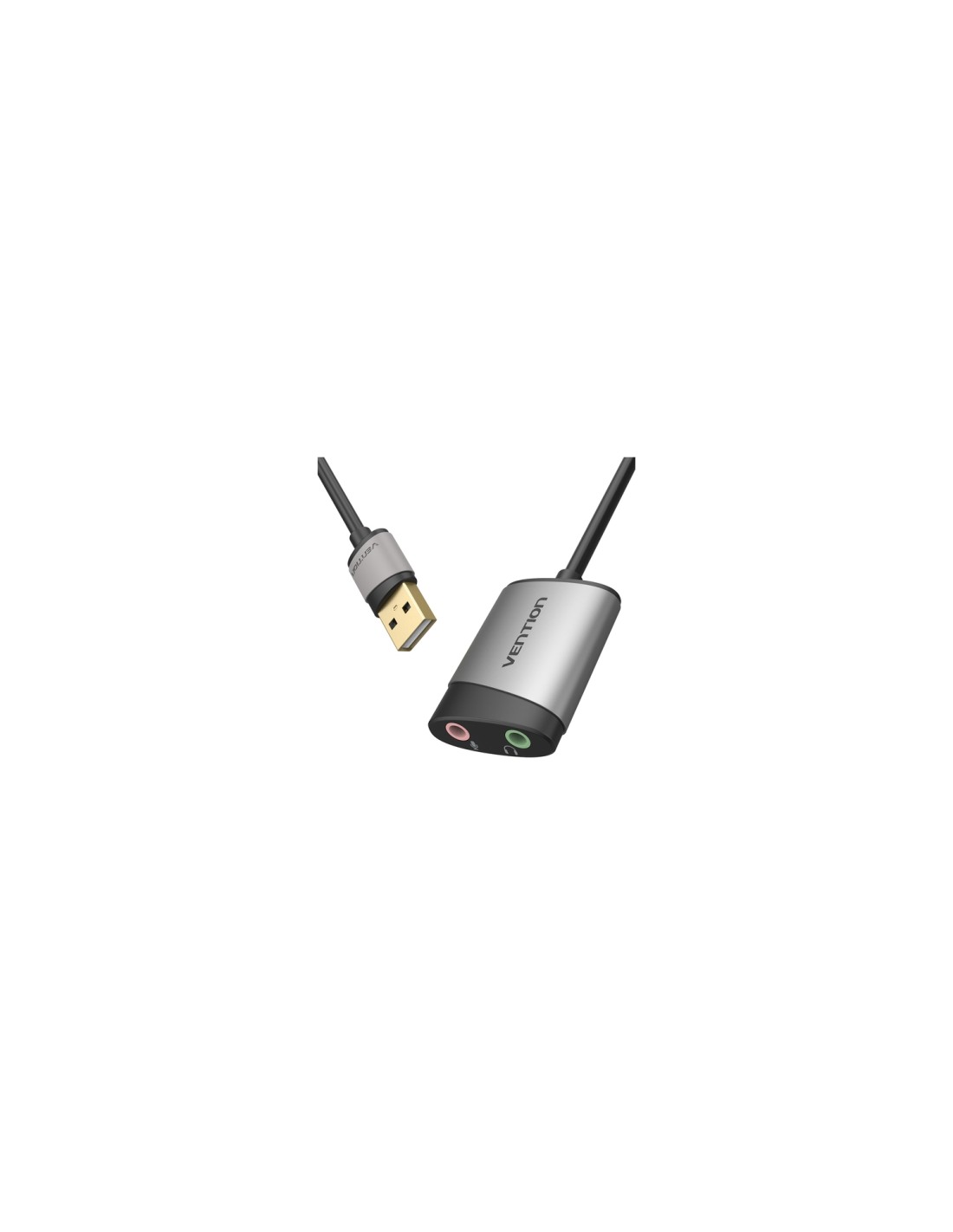 Vention Tarjeta de Sonido CDKHB/ USB Macho - 2xJack 3.5 Hembra