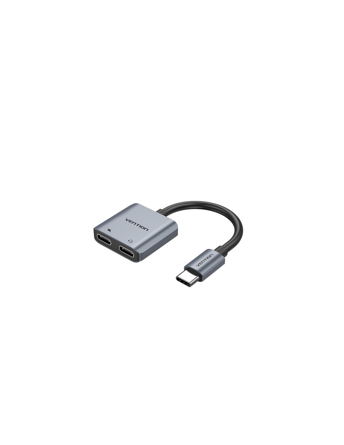 Vention Conversor USB Tipo-C BGZHA/ USB Tipo-C Macho - 2x USB Tipo-C Hembra (Audio y Carga)
