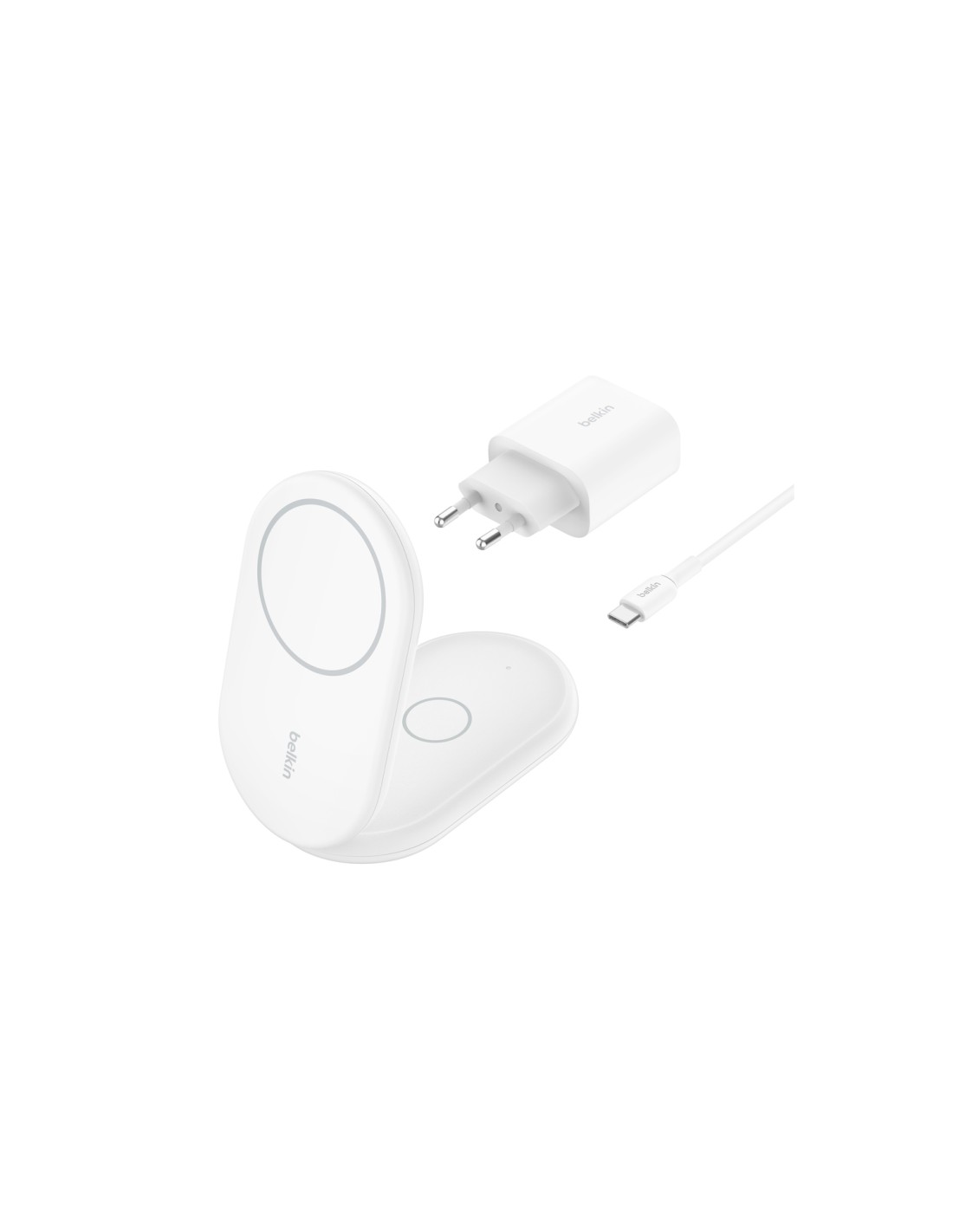 Belkin BoostCharge Auriculares, Smartphone Blanco USB Cargador inalámbrico Carga rápida Interior