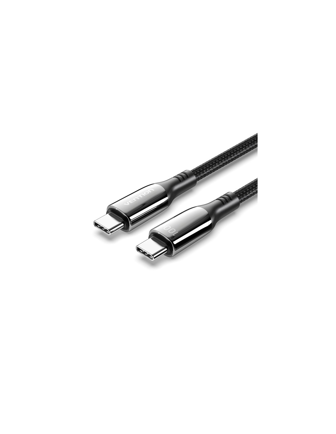 Vention Cable USB 2.0 Tipo-C 5A 100W CTKBAV/ USB Tipo-C Macho - USB Tipo-C Macho/ 1.2m/ Negro