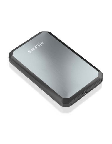 AISENS Caja externa 2.5" ASE-2529B 9.5mm SATA a USB 3.0/USB3.1 Gen1, Negro-Gris