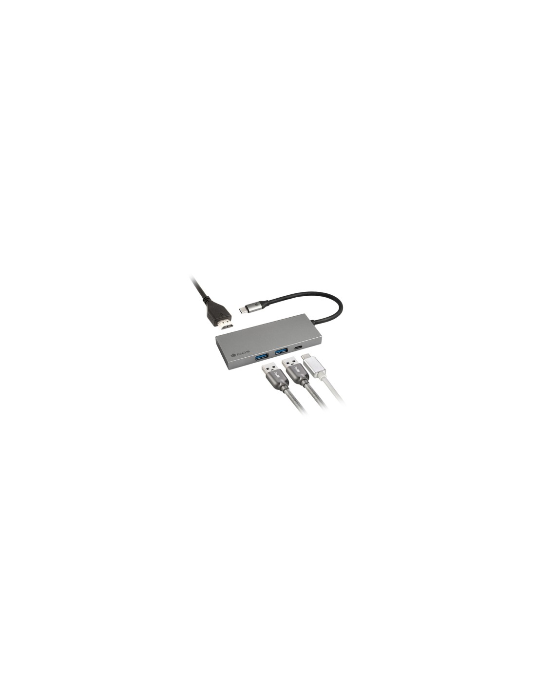 NGS WONDER DOCK4 PRO Alámbrico USB 3.2 Gen 1 (3.1 Gen 1) Type-C Aluminio