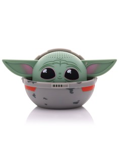 Mini altavoz Bitty Boomers Grogu en carrito 5 cm