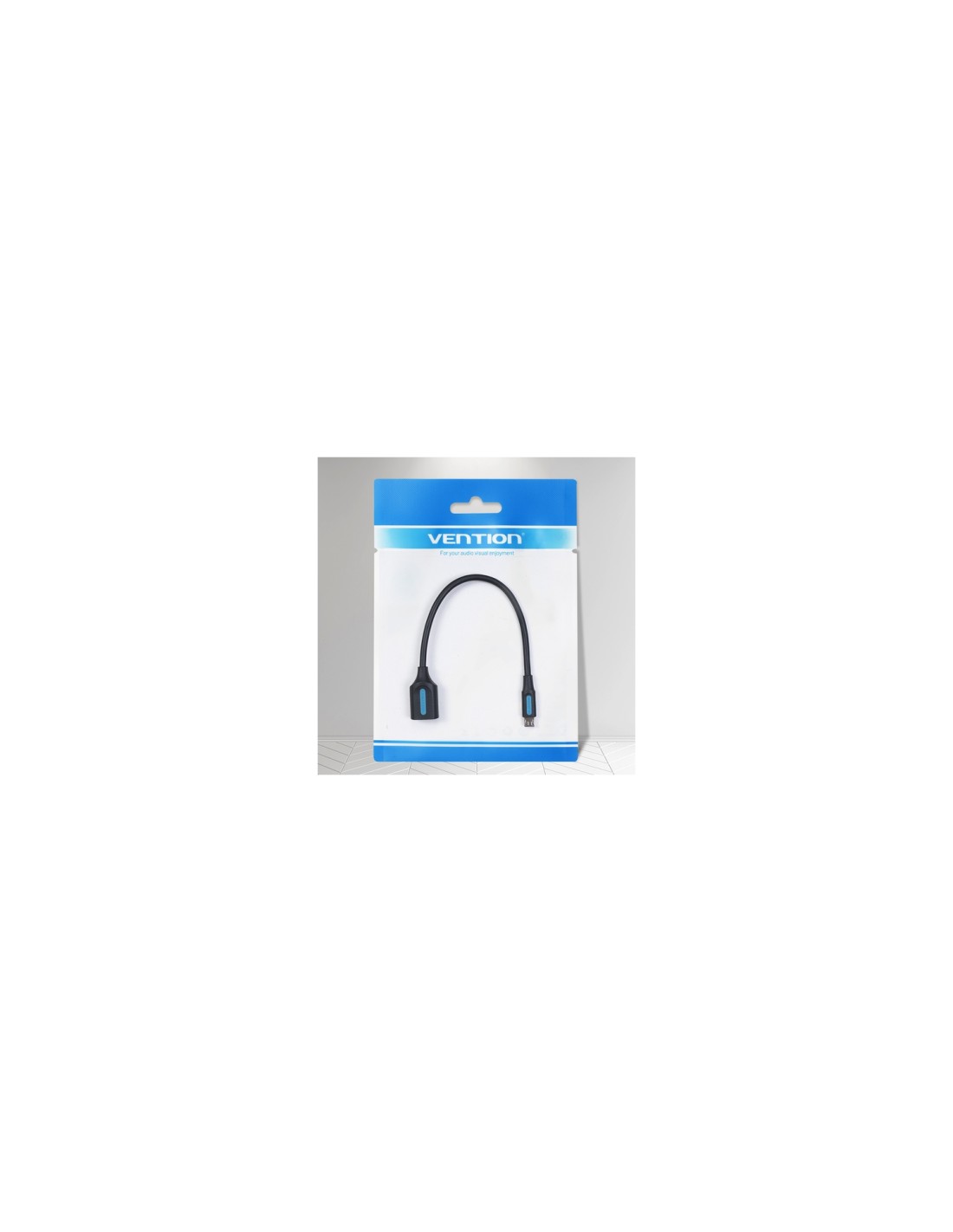 Vention Cable USB 2.0 CCUBB/ MicroUSB Macho - USB Hembra/ 480Mbps/ 15cm/ Negro