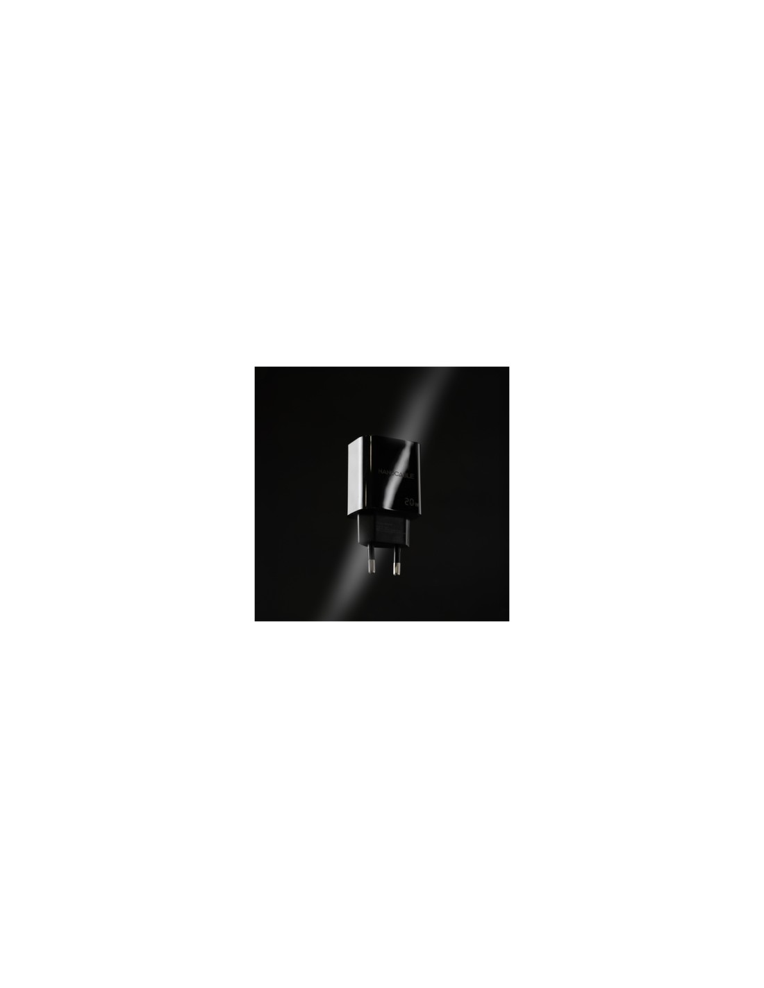 Nanocable Cargador USB-C PD 20W, Negro
