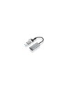 AISENS Conversor Aluminio USB-A+USB-C A HDMI 1080P@60Hz, USB-A/M+USB-C/M-HDMI/H, Gris, 15cm