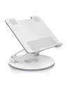 AISENS Soporte de Sobremesa Giratorio Ajustable Para Portatil / Tablet 7-13, Plata