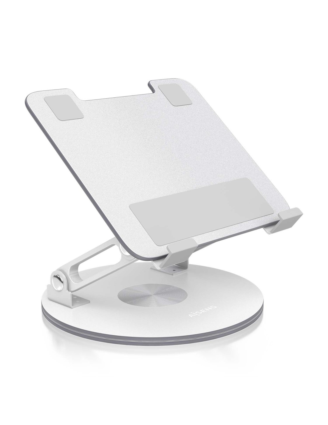 AISENS Soporte de Sobremesa Giratorio Ajustable Para Portatil / Tablet 7-13, Plata
