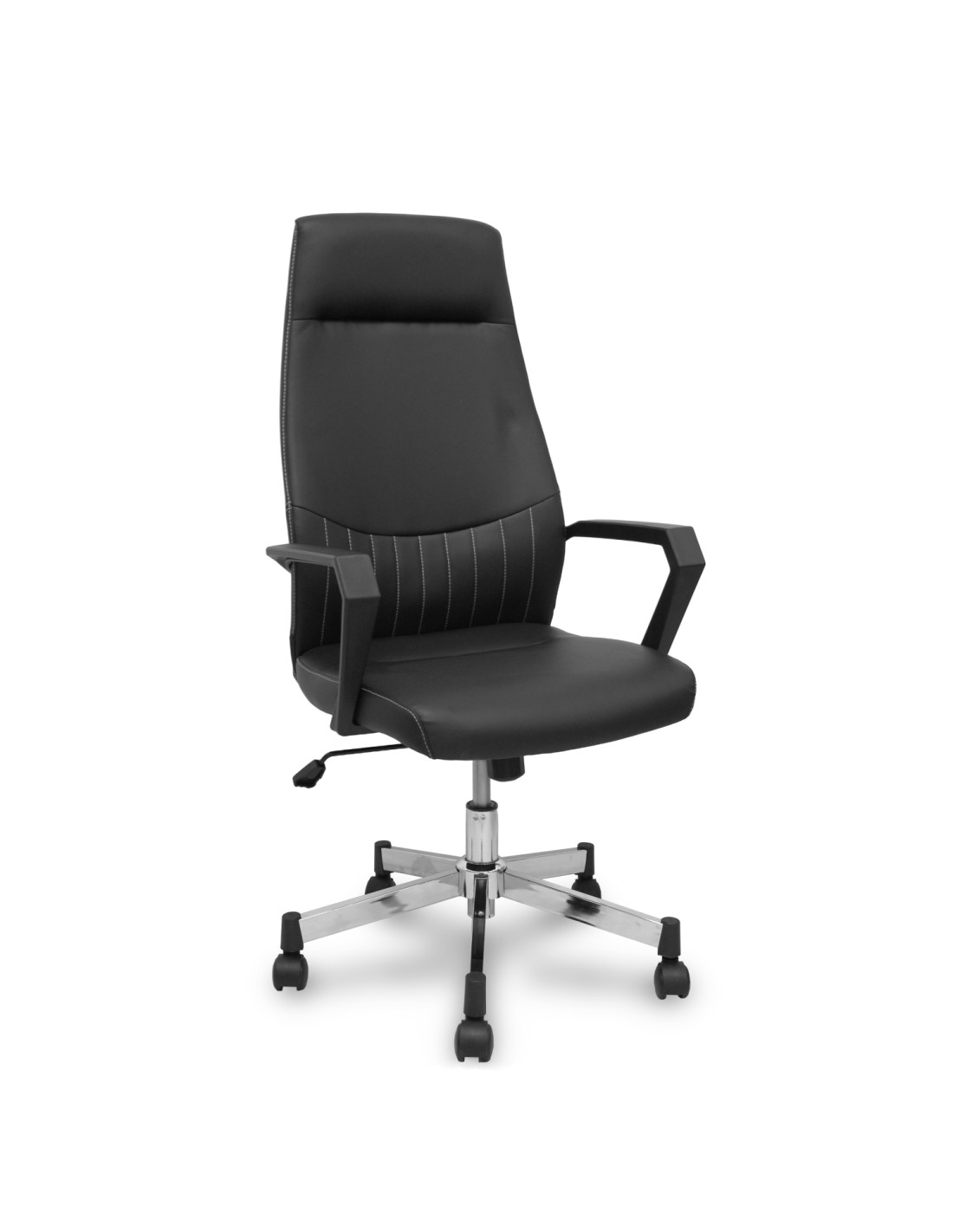 Piqueras y Crespo Sillón de dirección Opti520 basculante similpiel negro