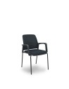 Piqueras y Crespo Pack 4 sillas Opti519 respaldo malla negra asiento tela negra