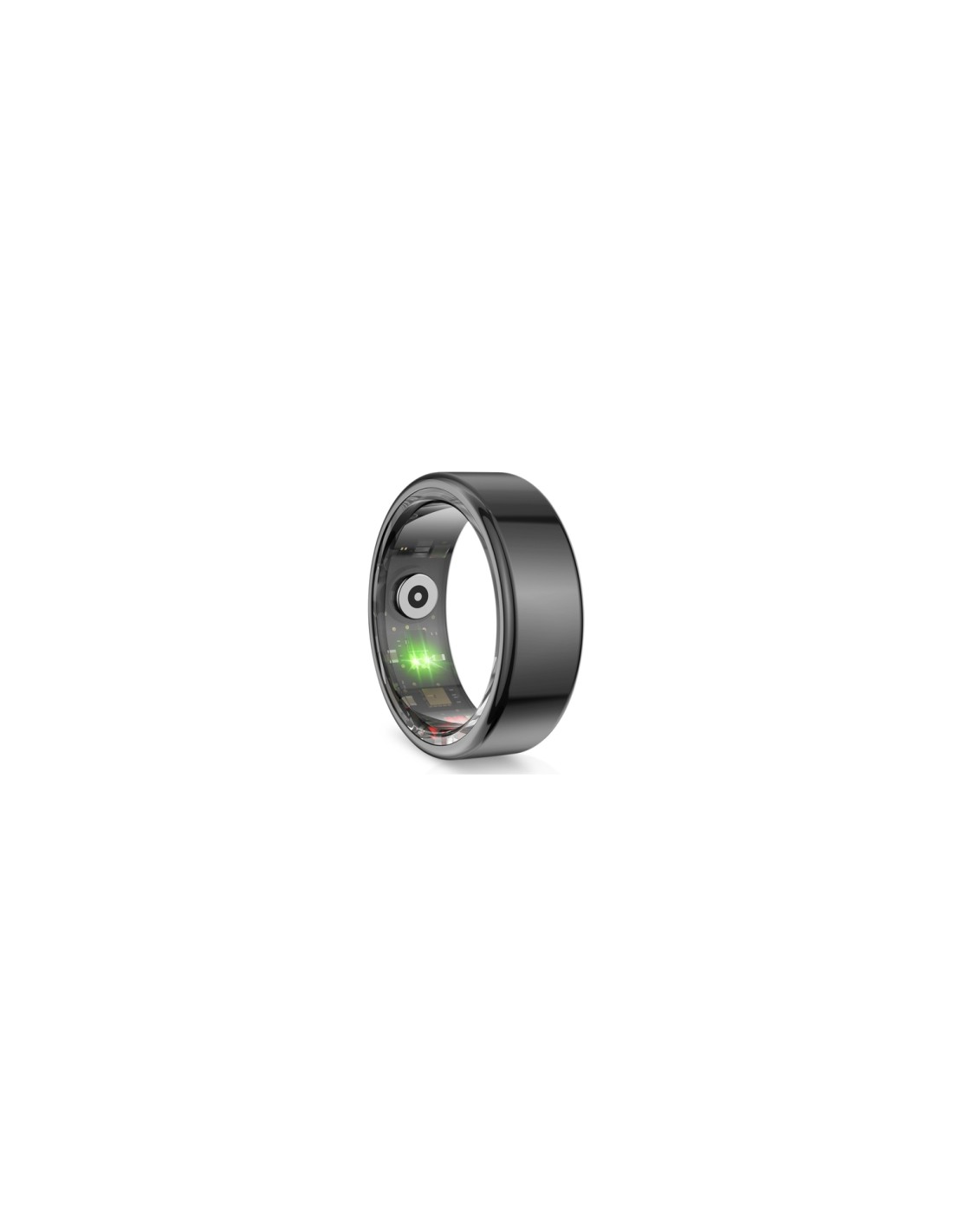 Ksix Anillo inteligente Saturn, Talla S, Aut. 3 días, Actividad y Salud, Monitor Sueño, 5ATM, Negro