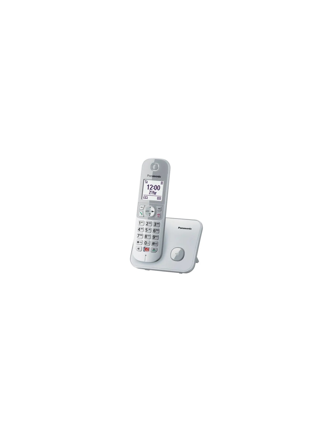 Panasonic KX-TG6851SPS teléfono Teléfono DECT Identificador de llamadas Gris, Plata