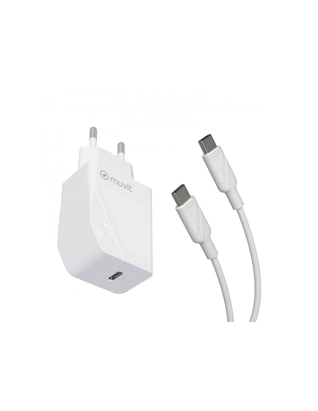Muvit MCPAK0044 cargador de dispositivo móvil Universal Blanco Corriente alterna Interior
