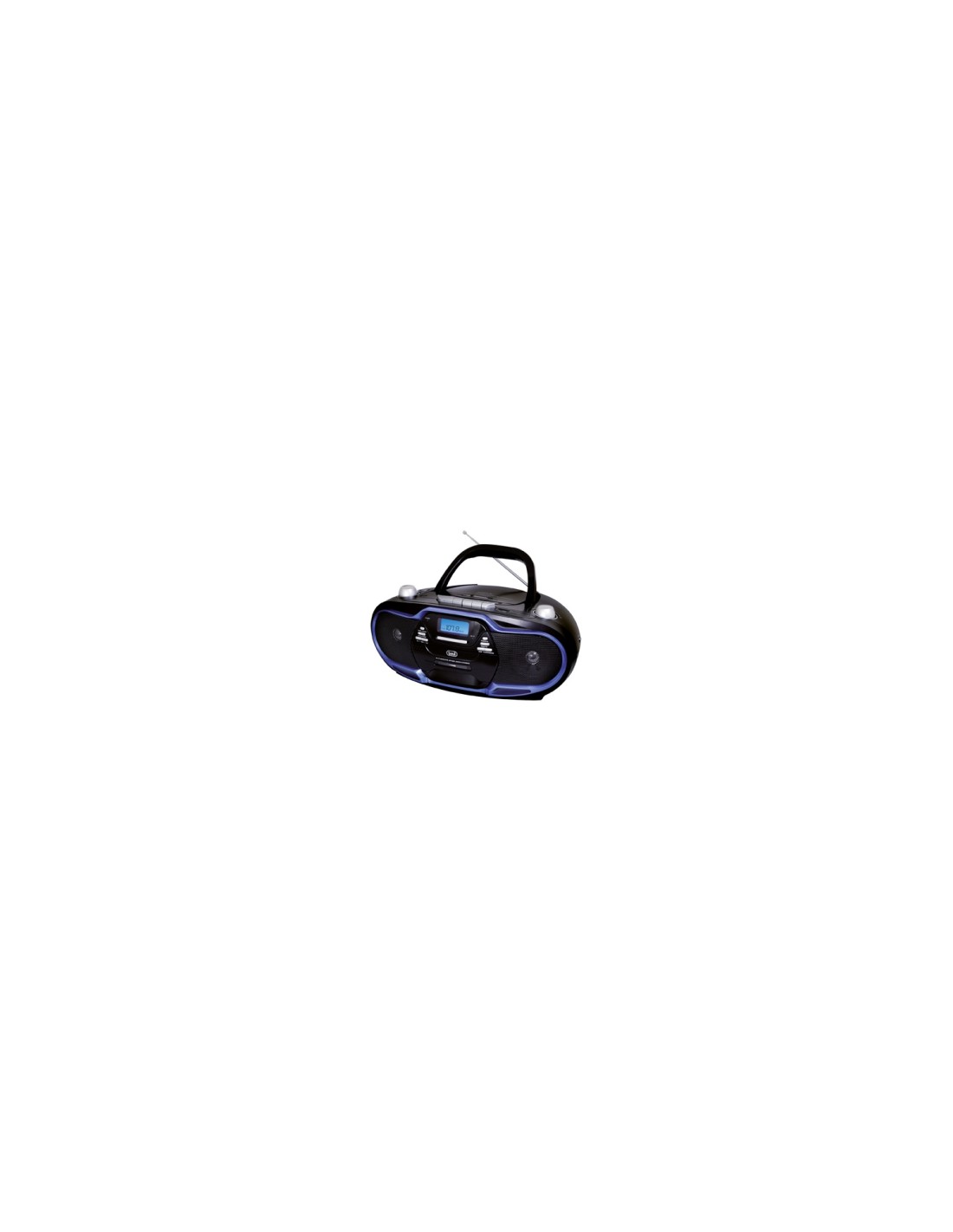 Trevi 057404 sistema estéreo portátil Digital 20 W AM, FM Negro, Azul Reproducción MP3