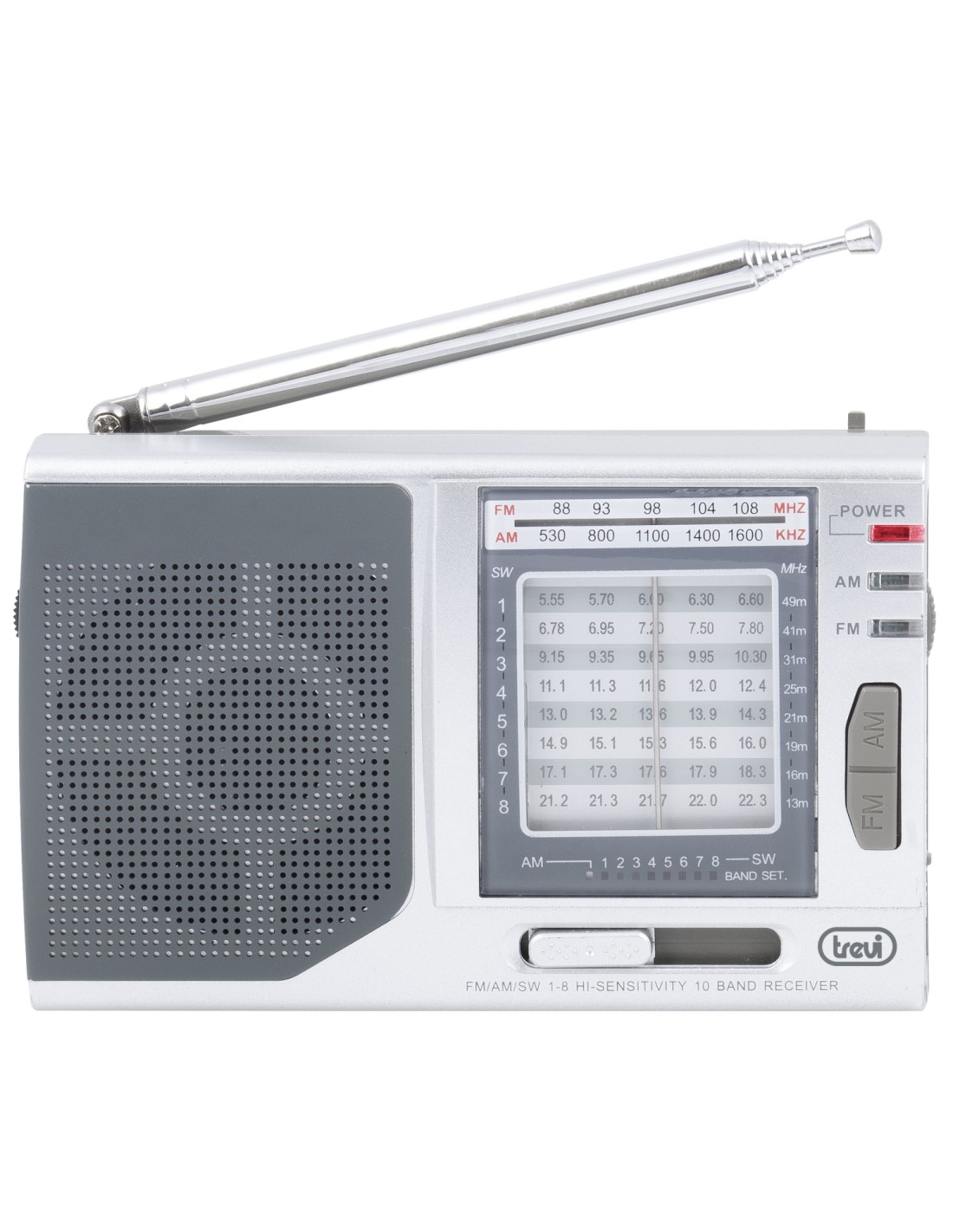 Trevi MB 728 Portátil Analógica Plata