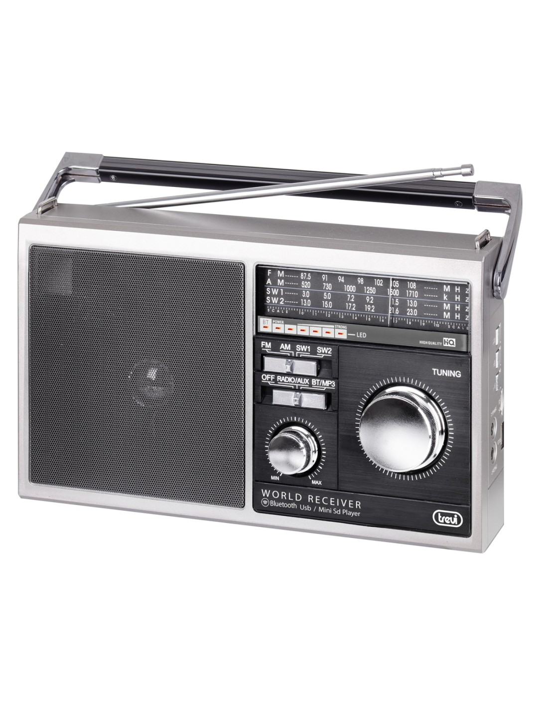 Trevi MB 749 W Portátil Negro, Blanco
