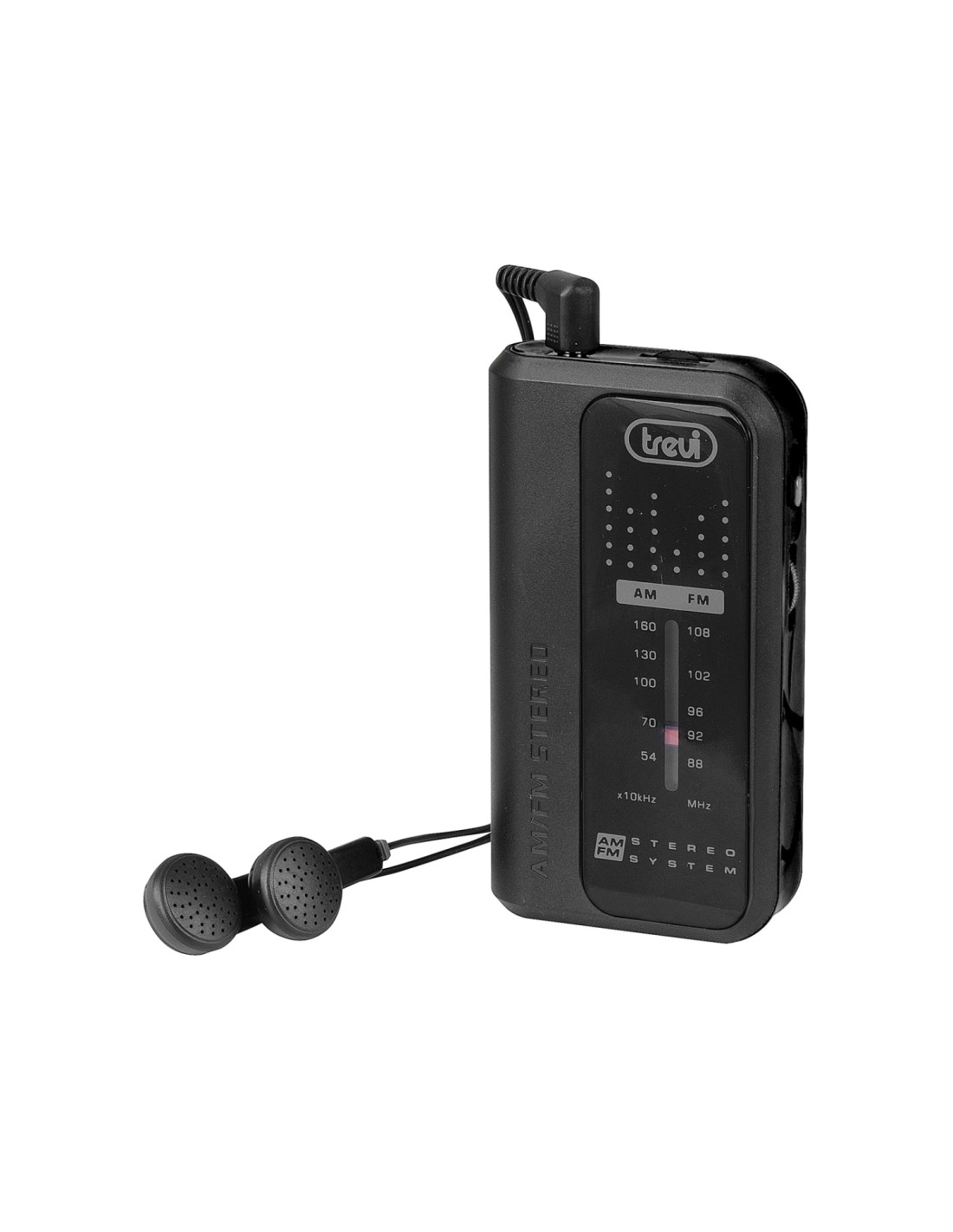 Trevi RA 738 FM Portátil Analógica Negro