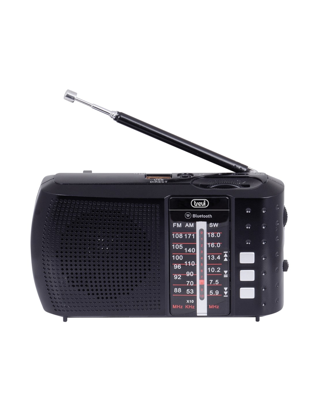 Trevi 0RA7F2000 radio Portátil Analógico y digital Negro