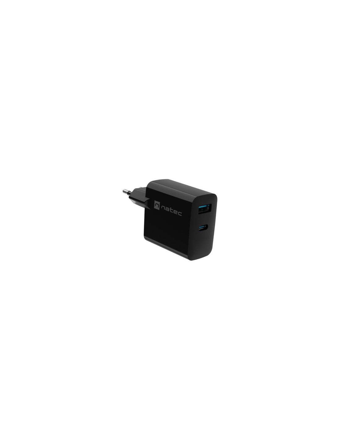 NATEC NUC-2145 cargador de dispositivo móvil Universal Negro Corriente alterna Carga rápida Interior