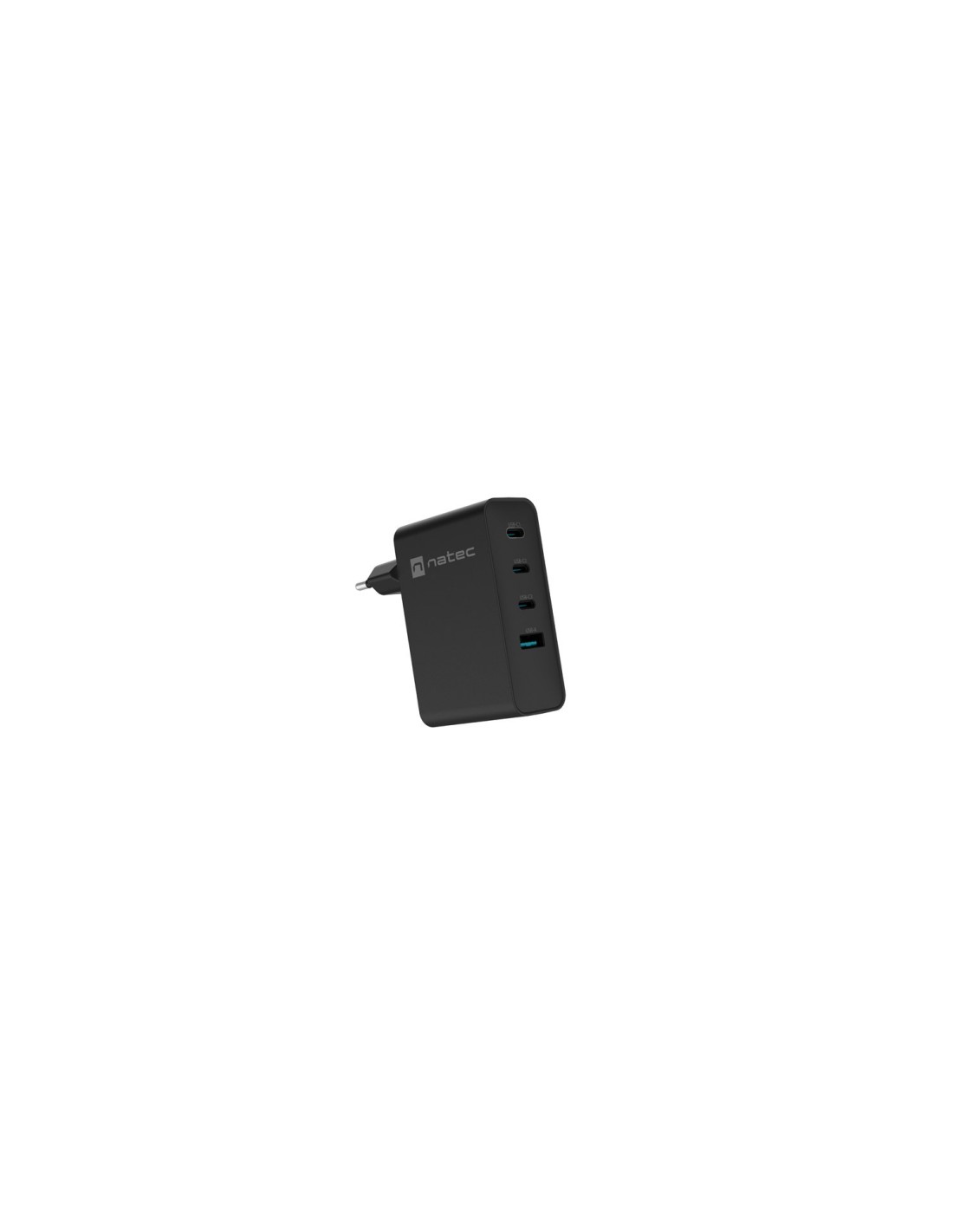 NATEC NUC-2234 cargador de dispositivo móvil Portátil, Smartphone Negro Corriente alterna Carga rápida Interior