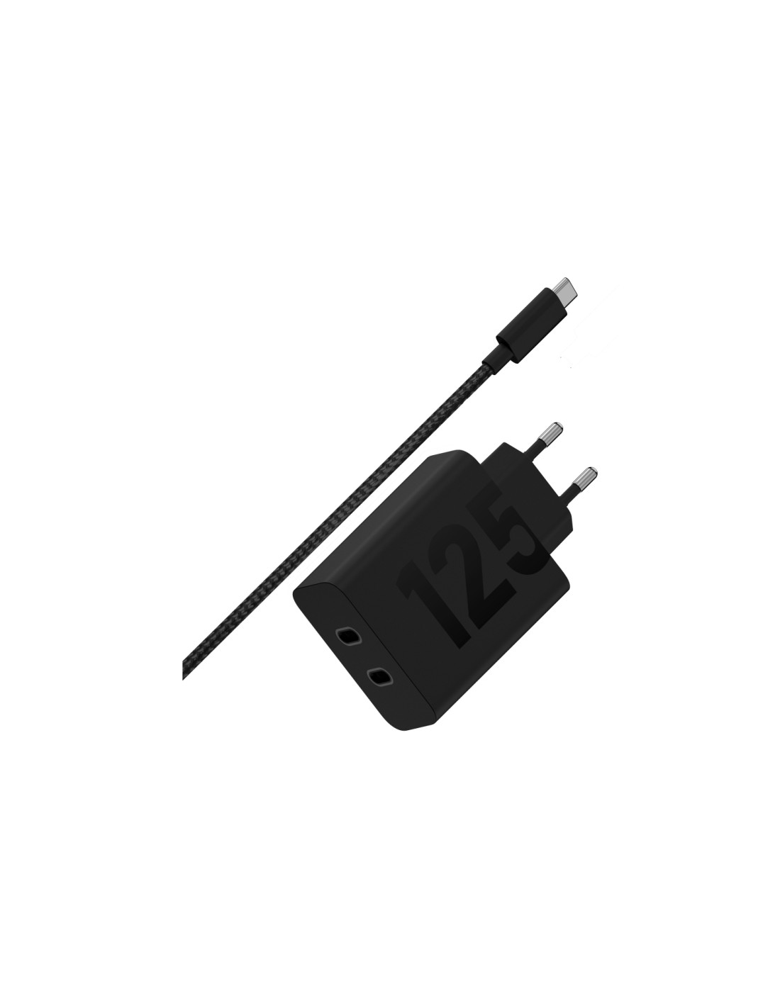 Motorola TurboPower 125W Duo-Port Universal Negro Corriente alterna Carga rápida Interior