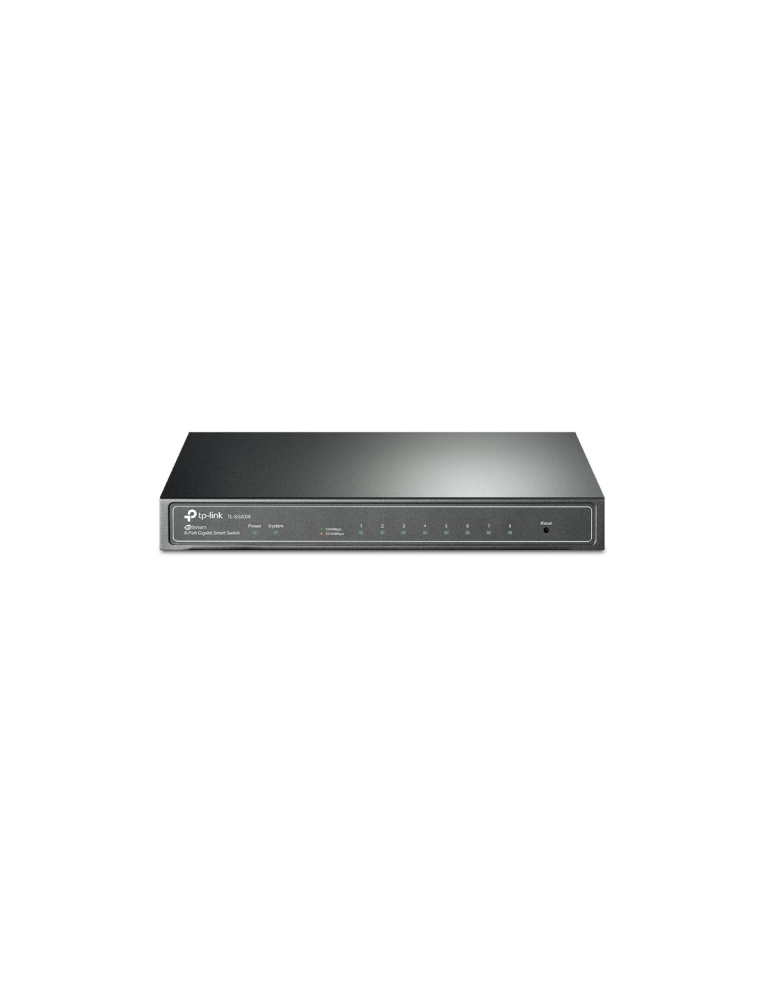 TP-Link TL-SG2008 Gestionado L2 Gigabit Ethernet (10/100/1000) Negro