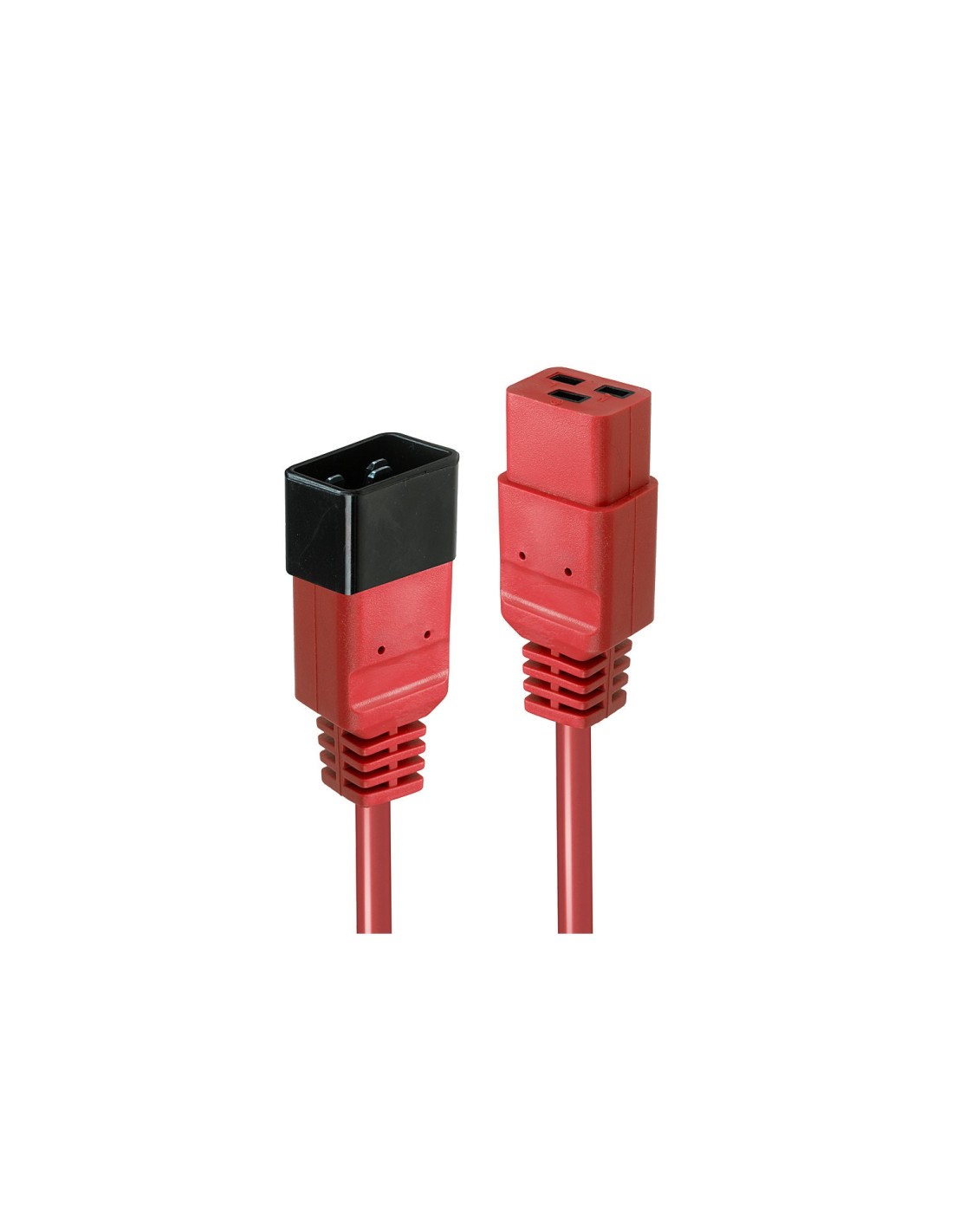 Lindy 30123 cable de transmisión Rojo 1 m C19 acoplador C20 acoplador