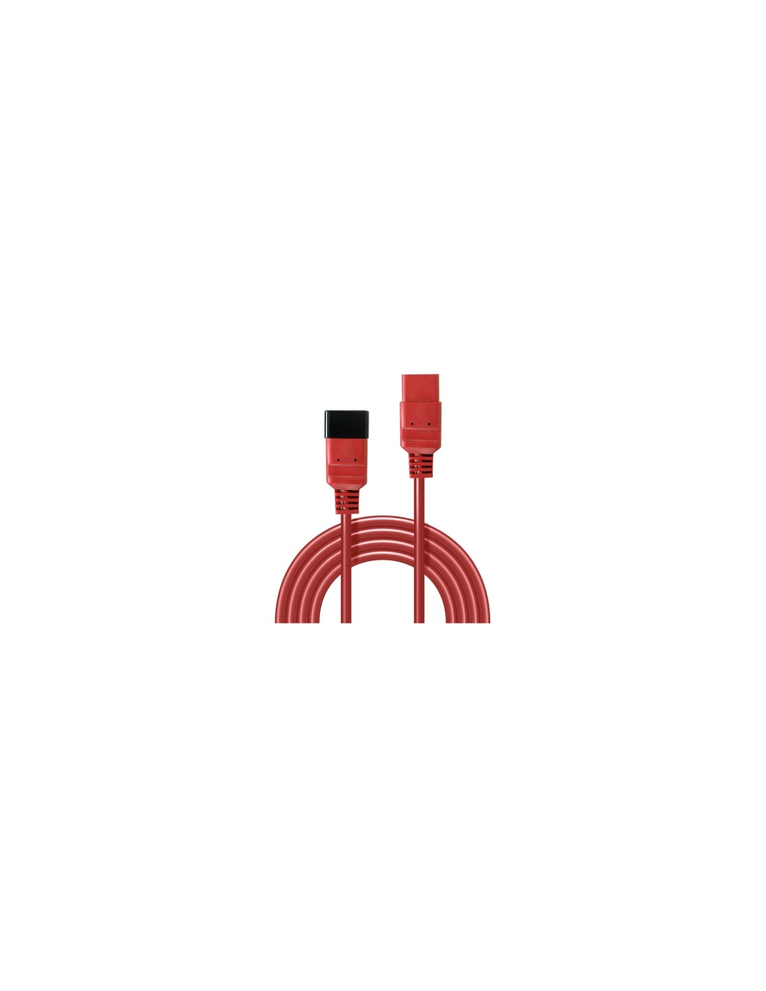 Lindy 30123 cable de transmisión Rojo 1 m C19 acoplador C20 acoplador
