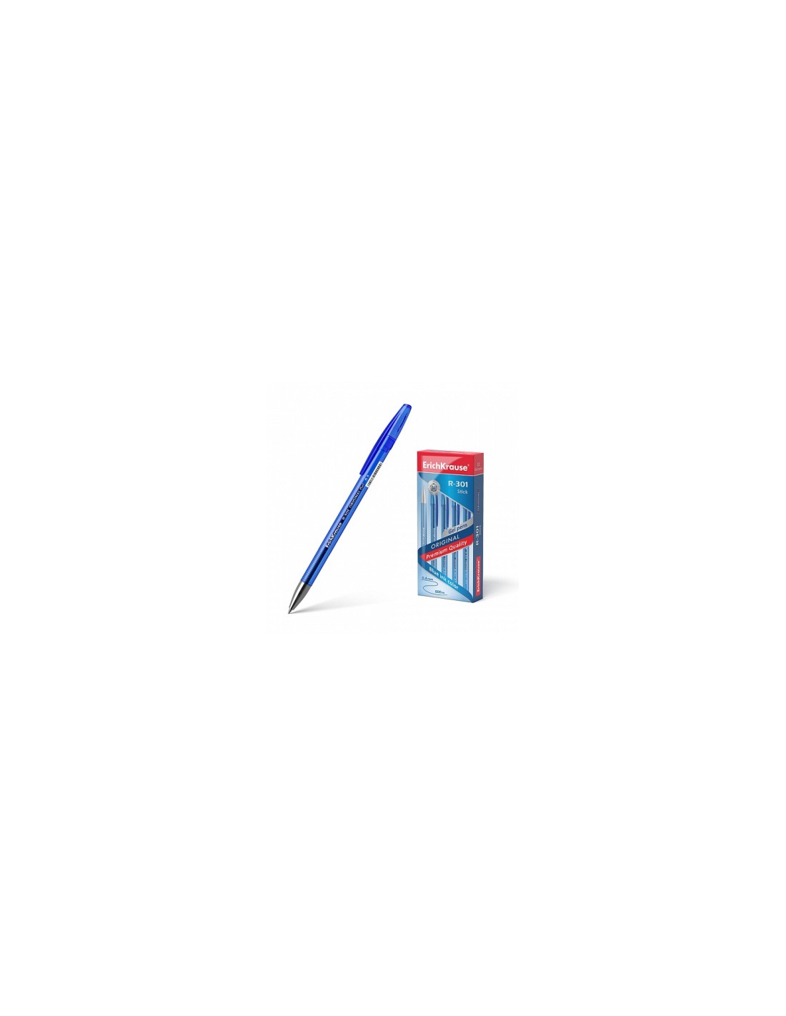 ErichKrause R-301 Bolígrafo de gel con tapa Azul 12 pieza(s)