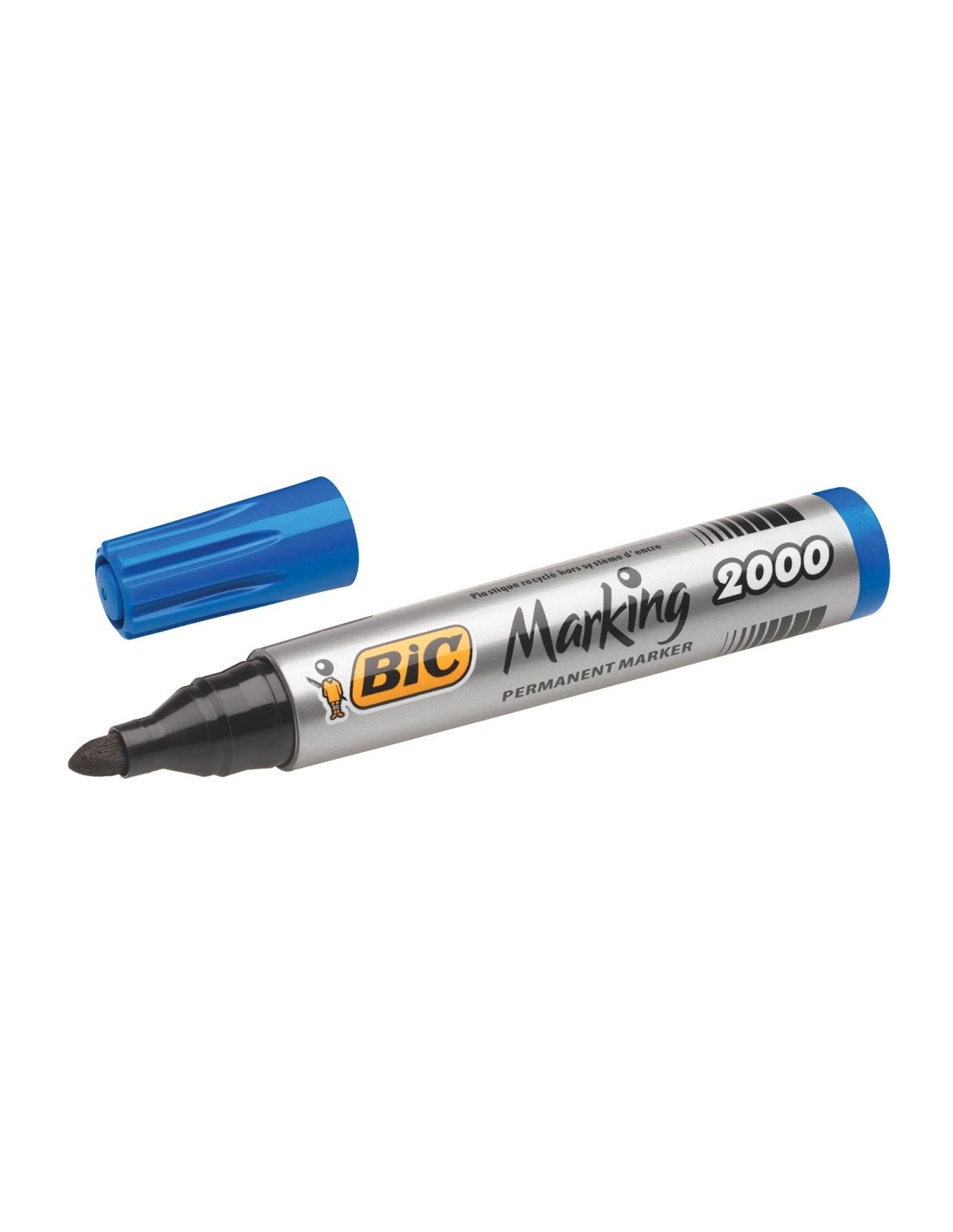 BIC 8209143 marcador permanente Punta redonda Azul 12 pieza(s)