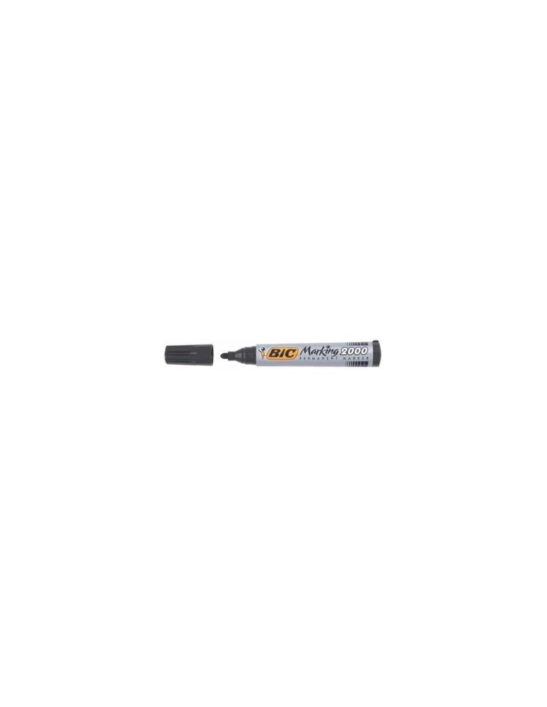 BIC Marking 2000 marcador permanente Punta redonda Negro 12 pieza(s)