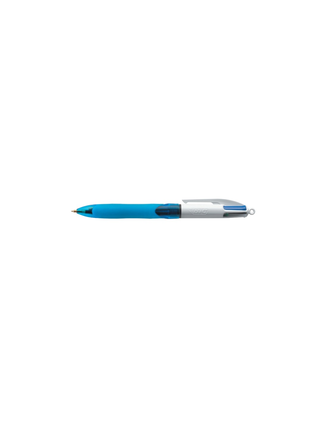 BIC 4 Colours Grip Negro, Azul, Verde, Rojo Bolígrafo de punta retráctil con pulsador Medio 12 pieza(s)