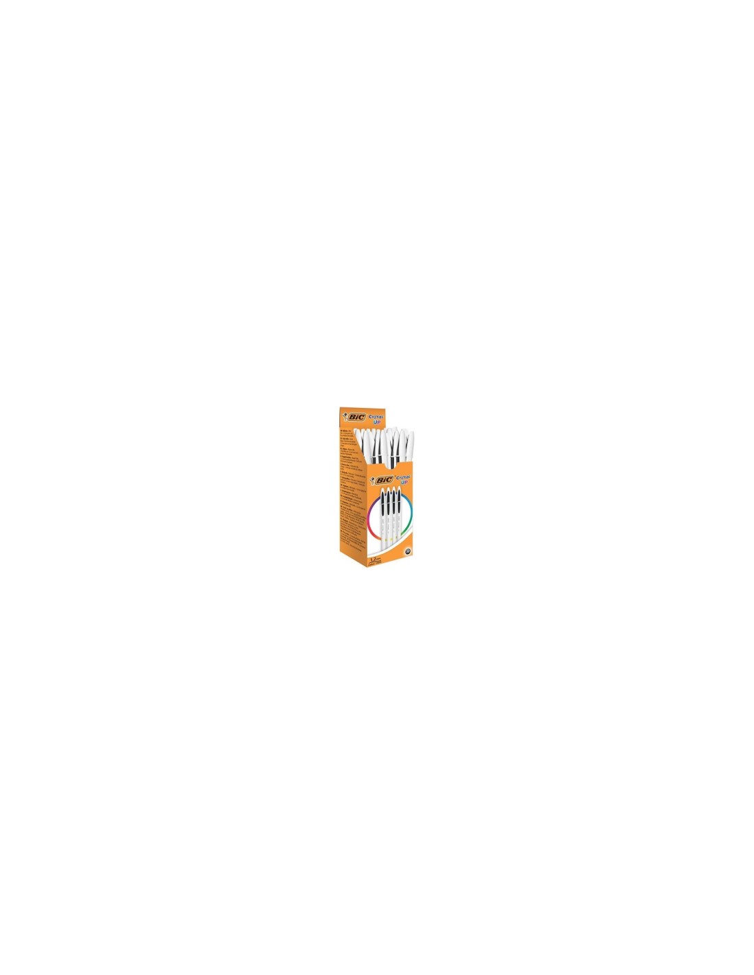 BIC Cristal Up Negro Bolígrafo Medio 20 pieza(s)