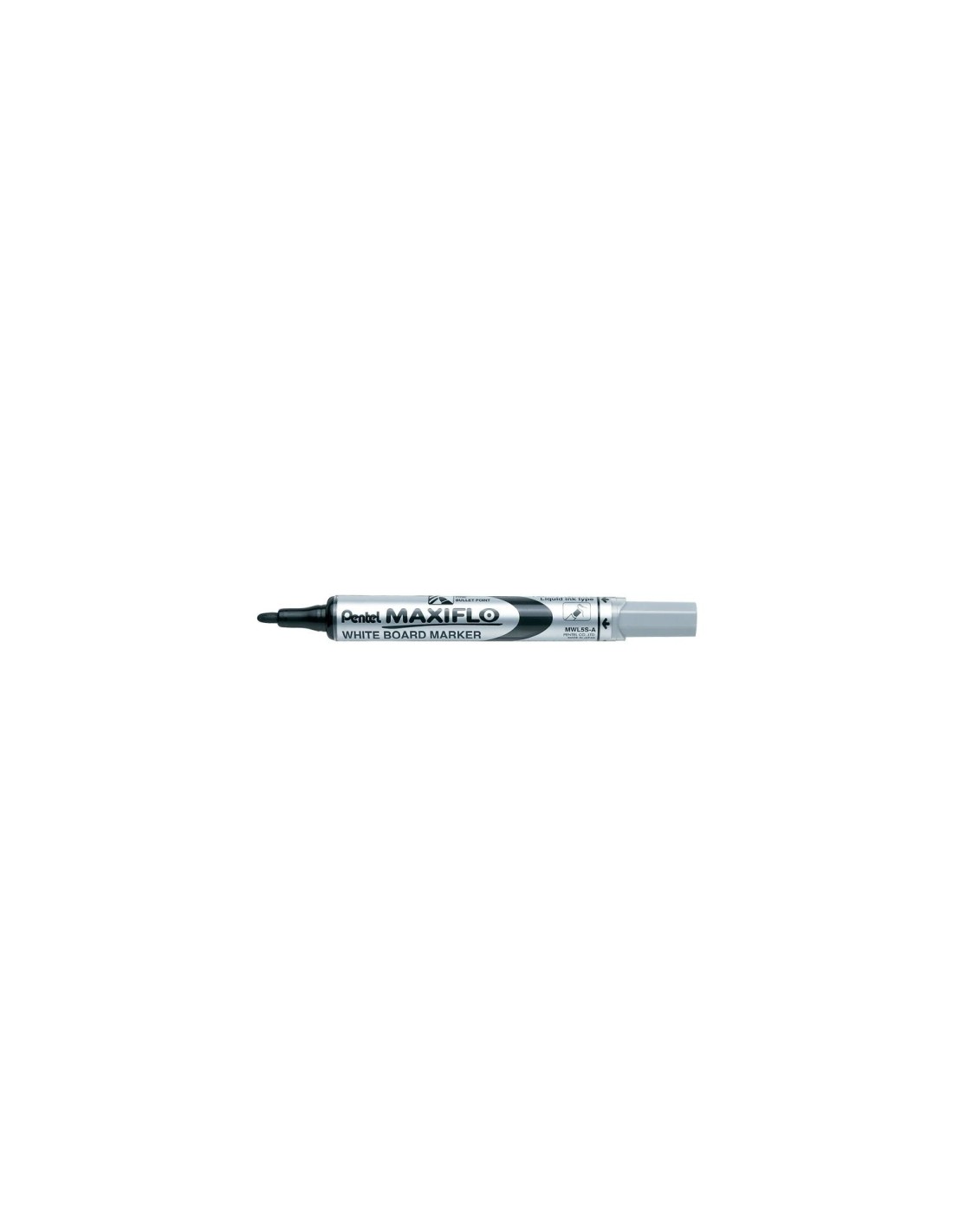 Pentel Maxiflo marcador 12 pieza(s) Punta redonda Negro