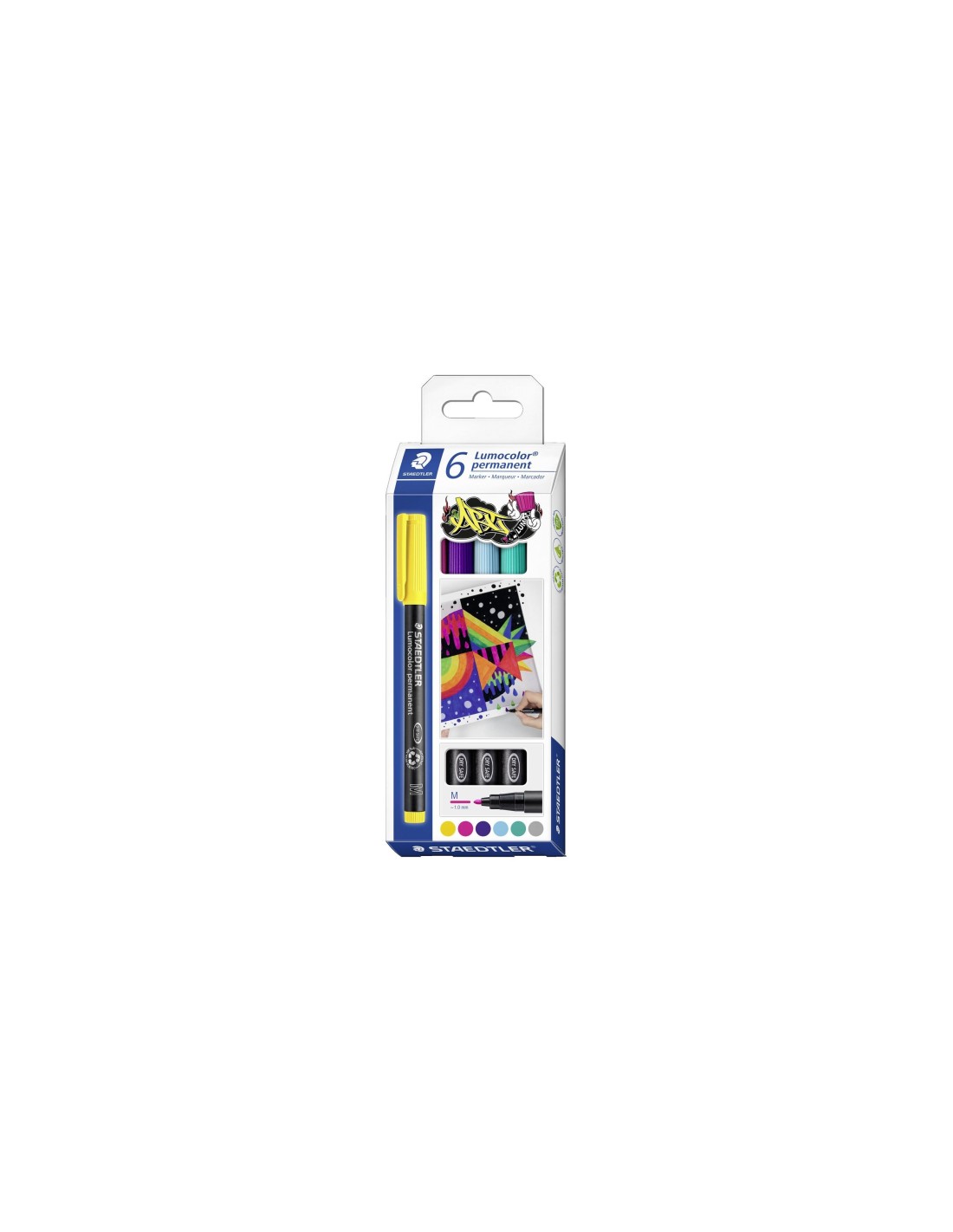 Staedtler Lumocolor permanent pen 317 marcador permanente 6 pieza(s)