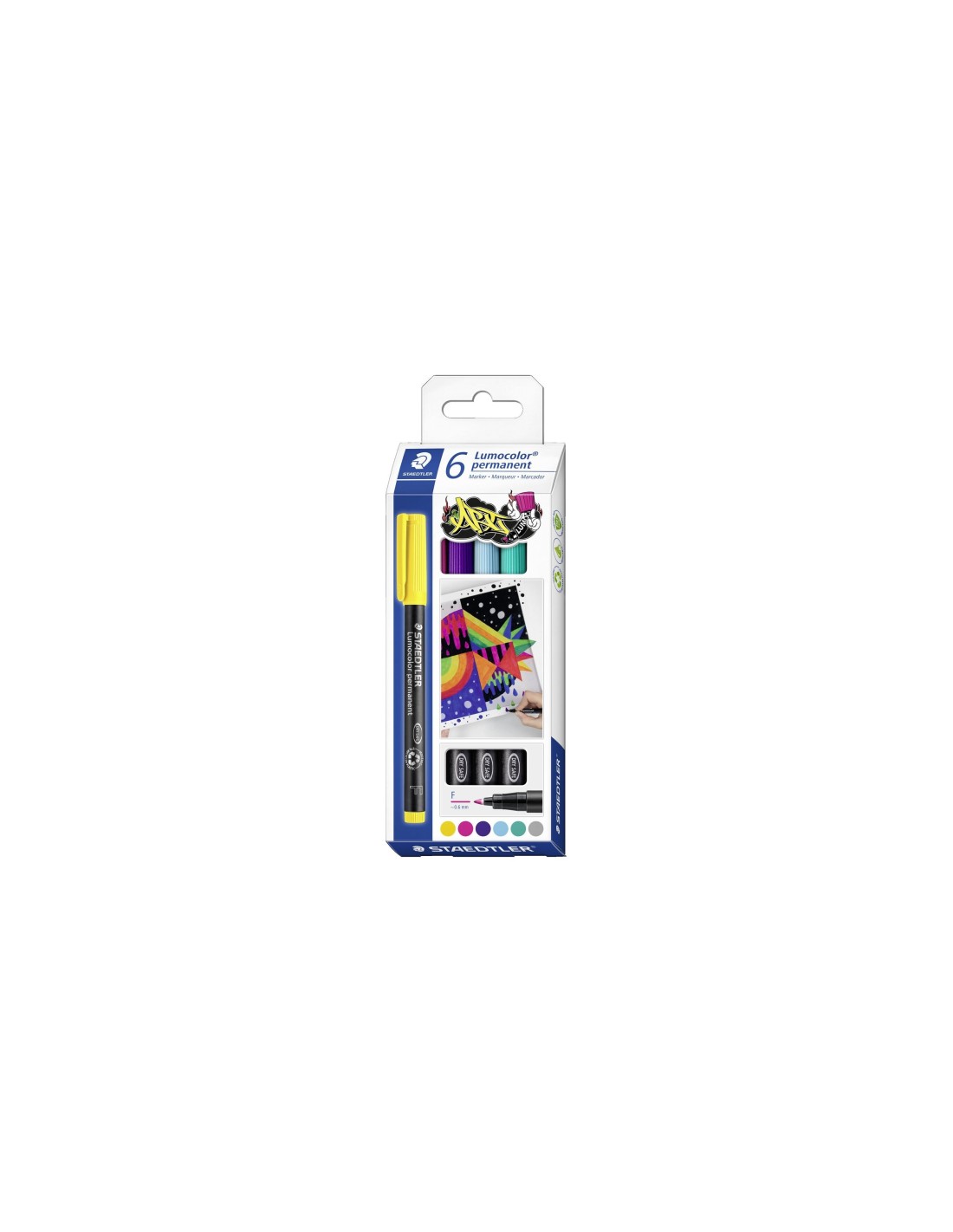 Staedtler Lumocolor permanent pen 318 marcador permanente Amarillo 1 pieza(s)