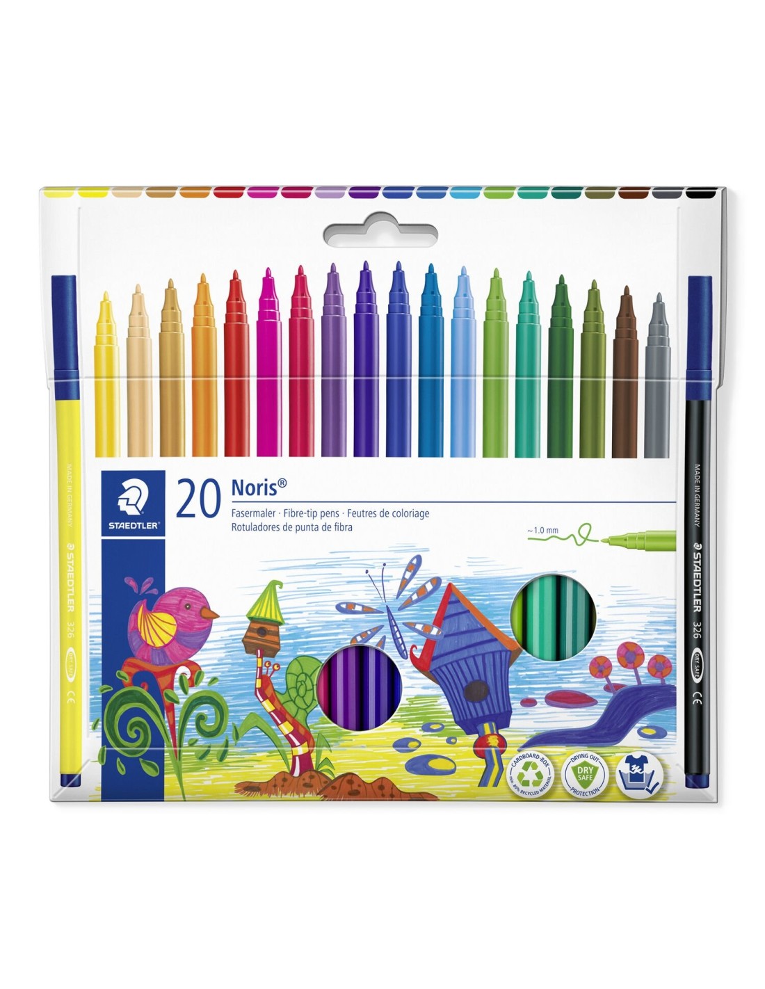 Staedtler 326 C20 marcador permanente Punta redonda Colores surtidos 20 pieza(s)