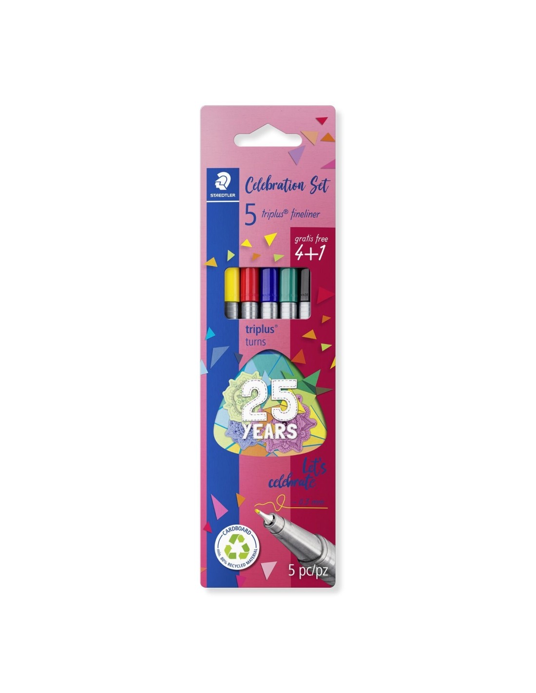 Staedtler triplus fineliner 334 rotulador de punta fina 5 pieza(s)