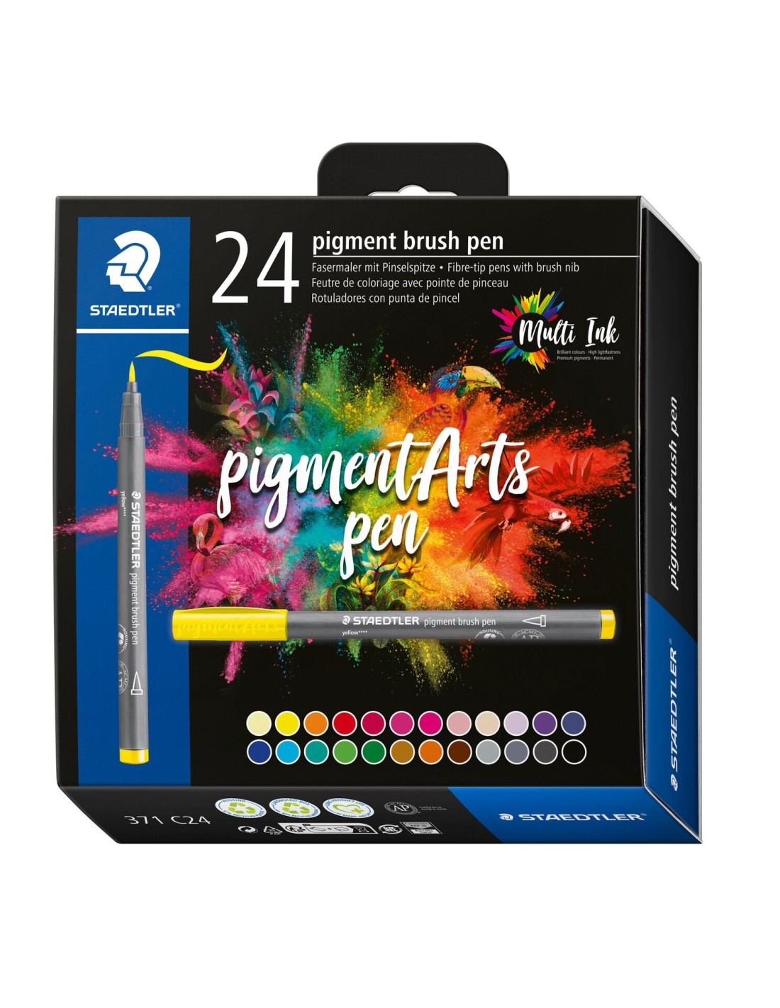Staedtler Pigment Arts Brush Pen rotulador Multicolor 24 pieza(s)