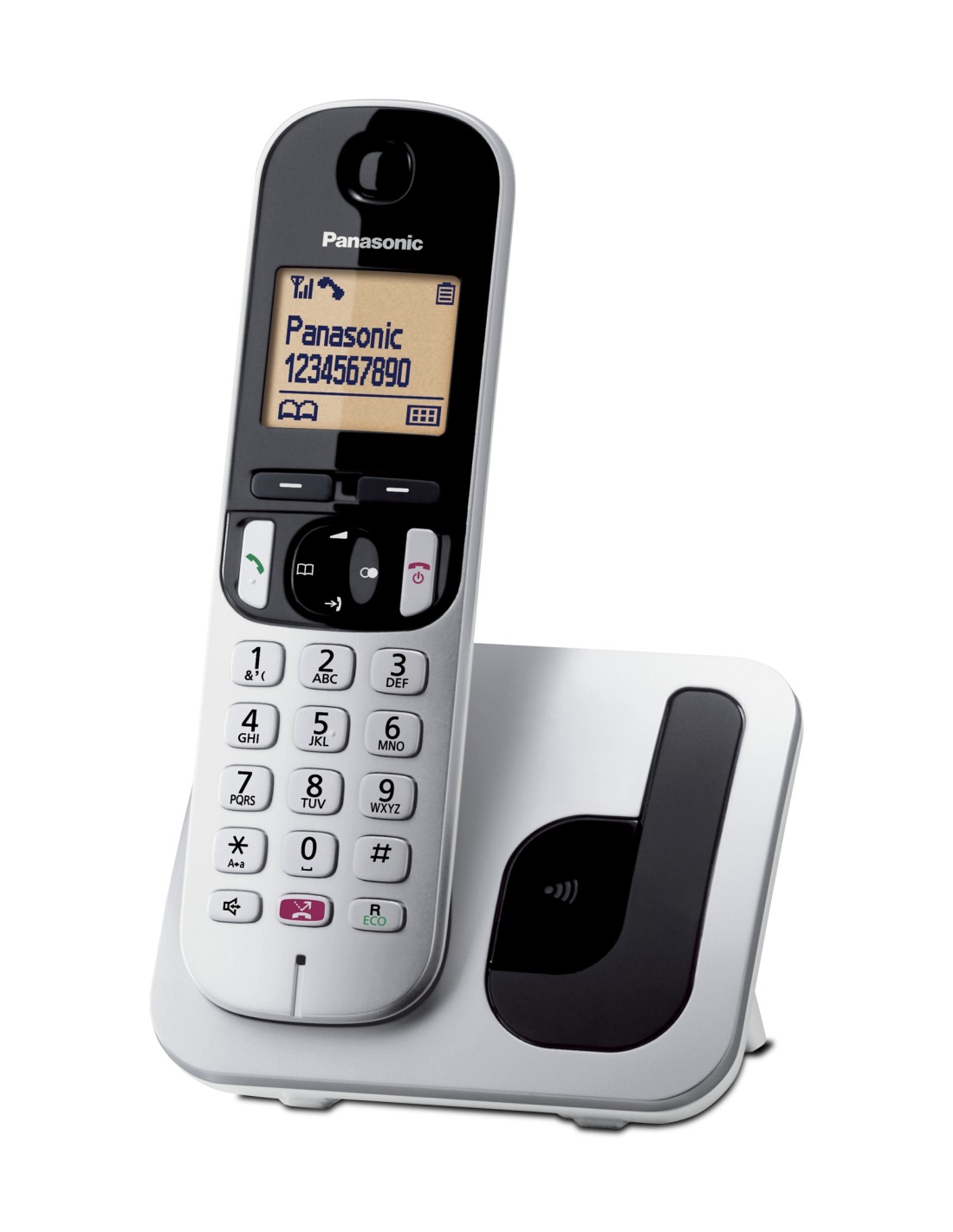 Panasonic KX-TGC250 Teléfono DECT Identificador de llamadas Negro, Gris
