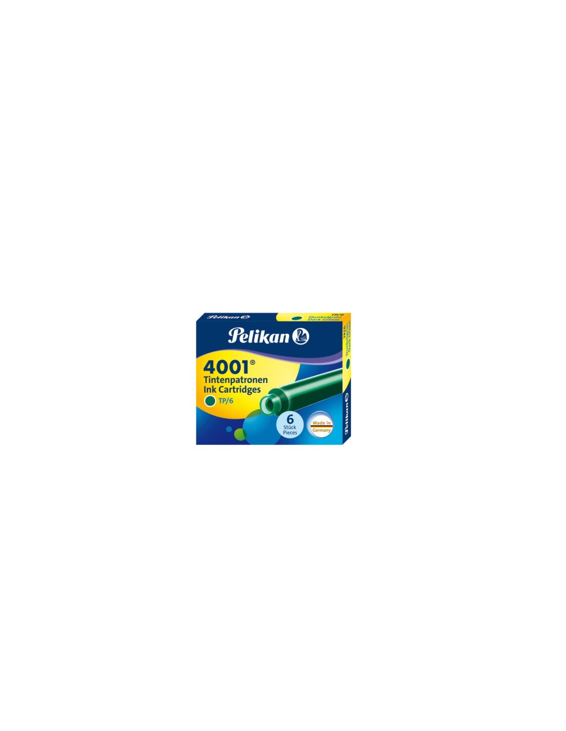 Pelikan 300087 Recambio de bolígrafo Verde 6 pieza(s)