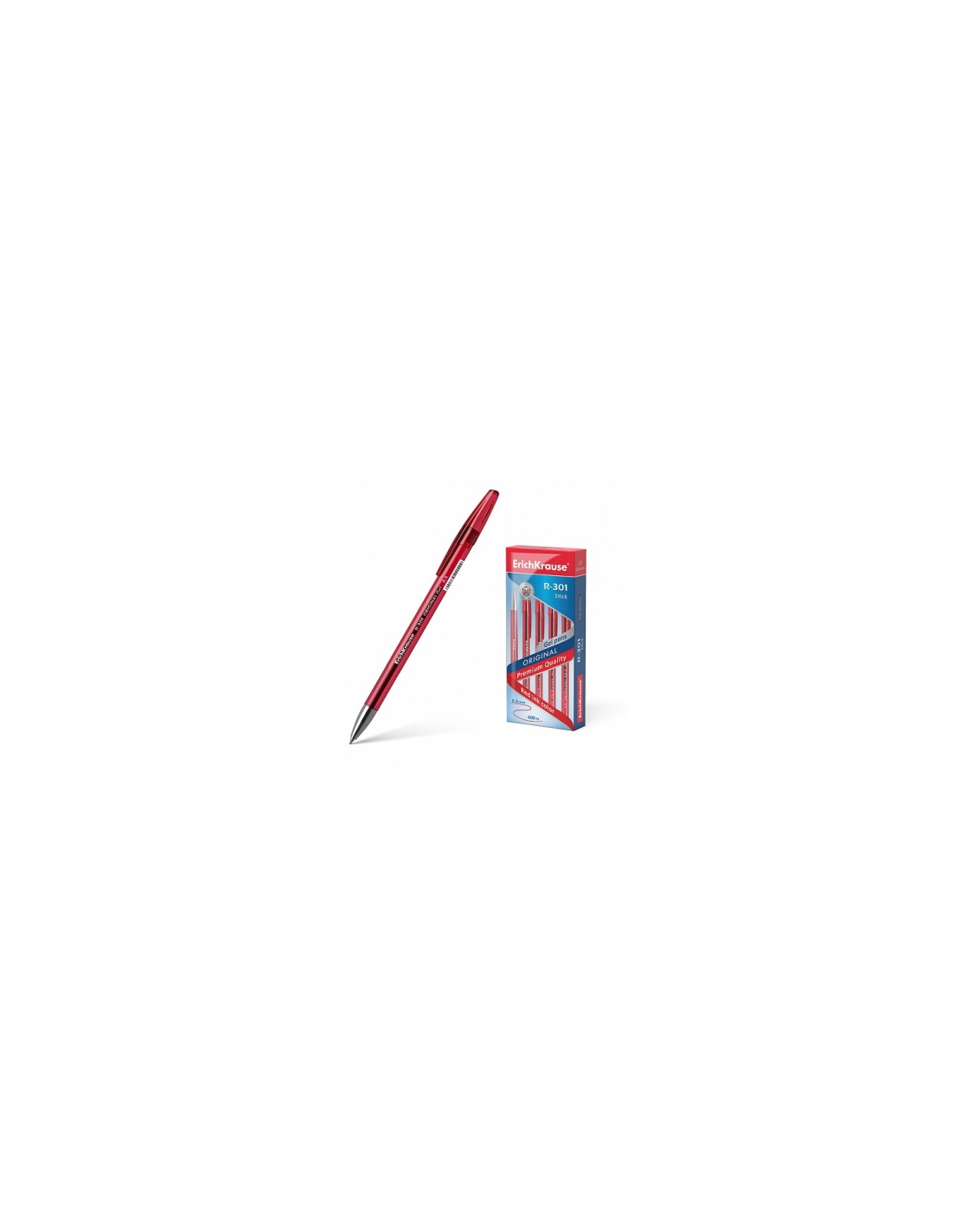ErichKrause 42722 bolígrafo de gel Bolígrafo de gel con tapa Rojo 12 pieza(s)