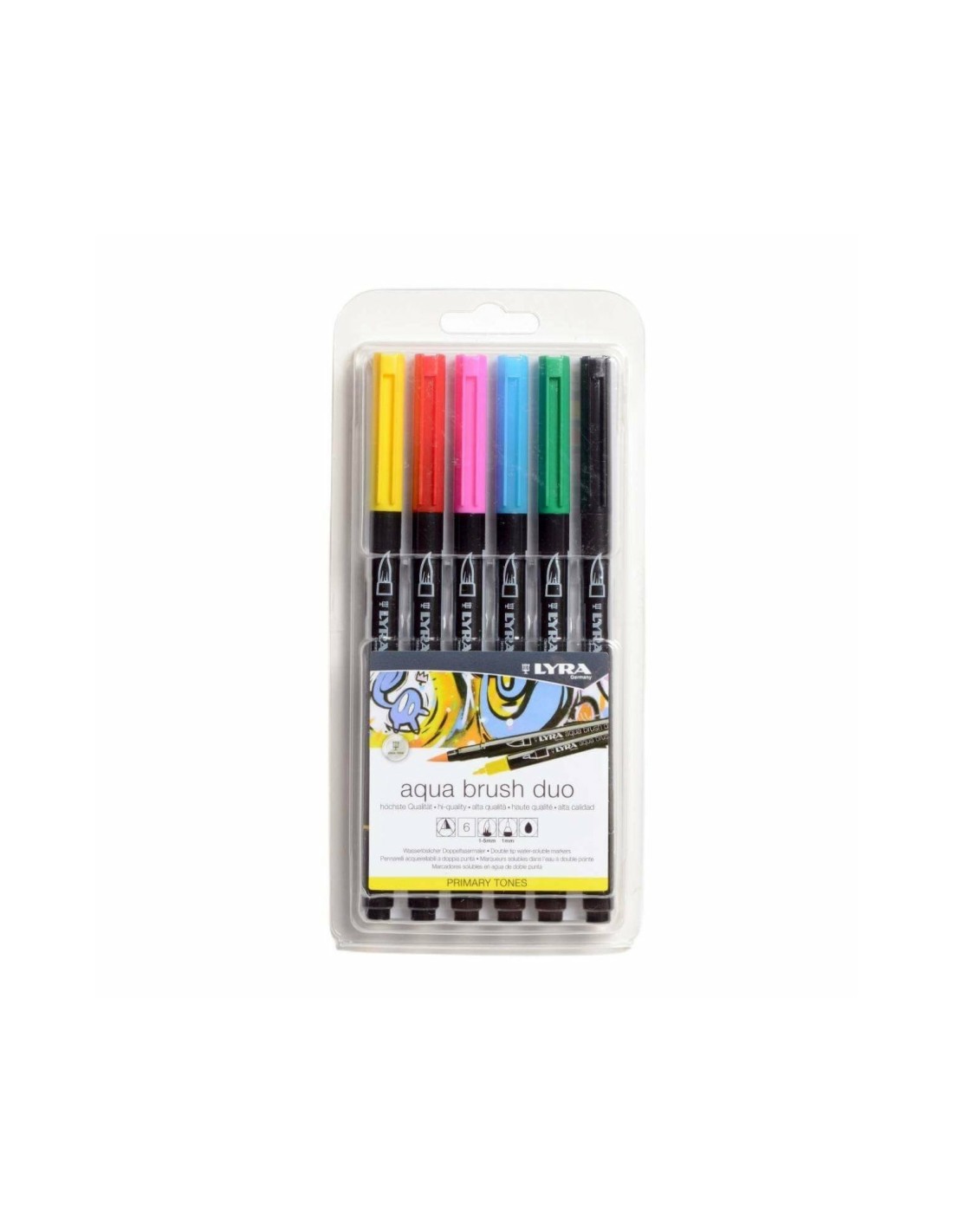 Lyra Aqua Brush Duo rotulador Colores surtidos 6 pieza(s)