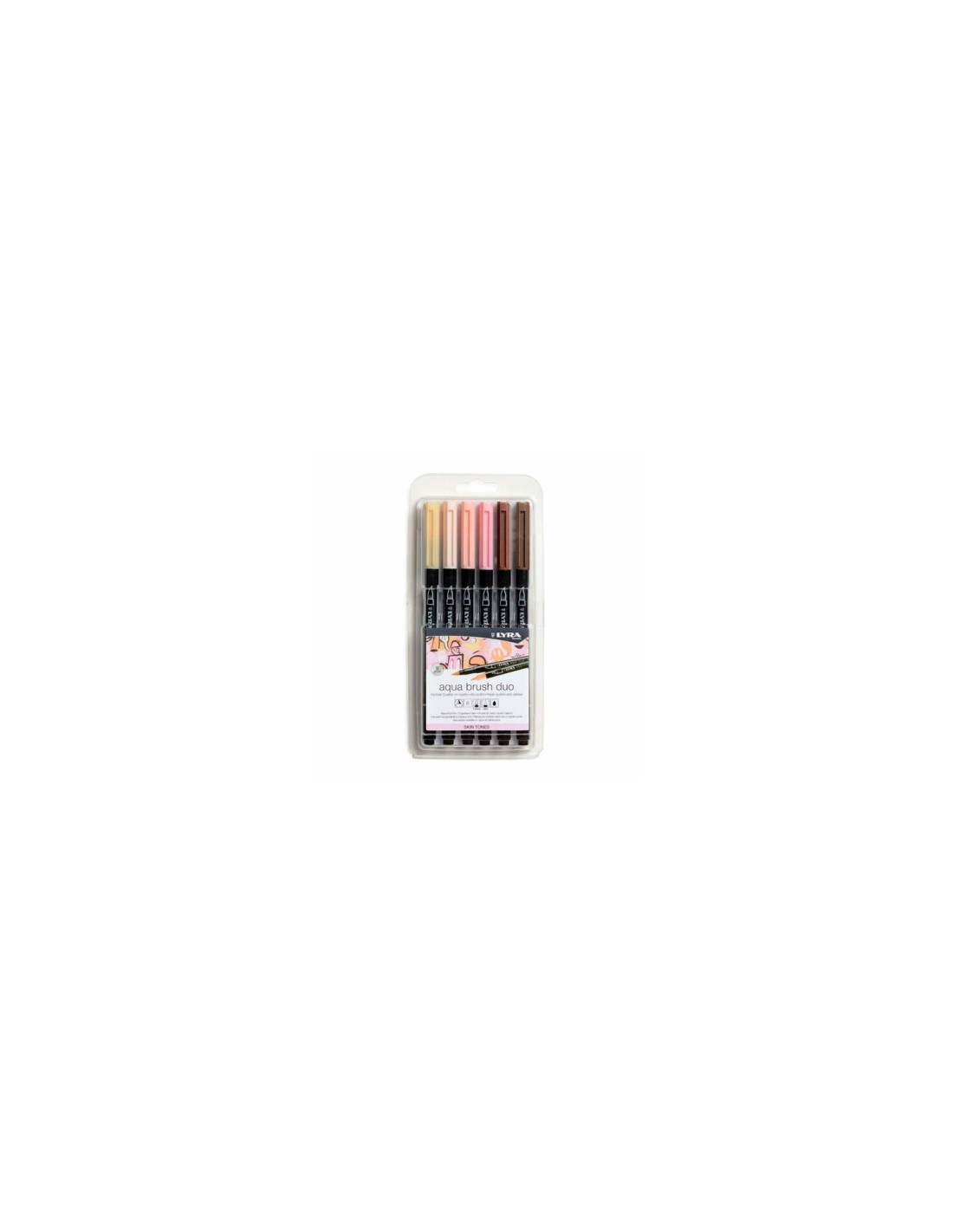 Lyra Aqua Brush Duo rotulador Colores surtidos 6 pieza(s)