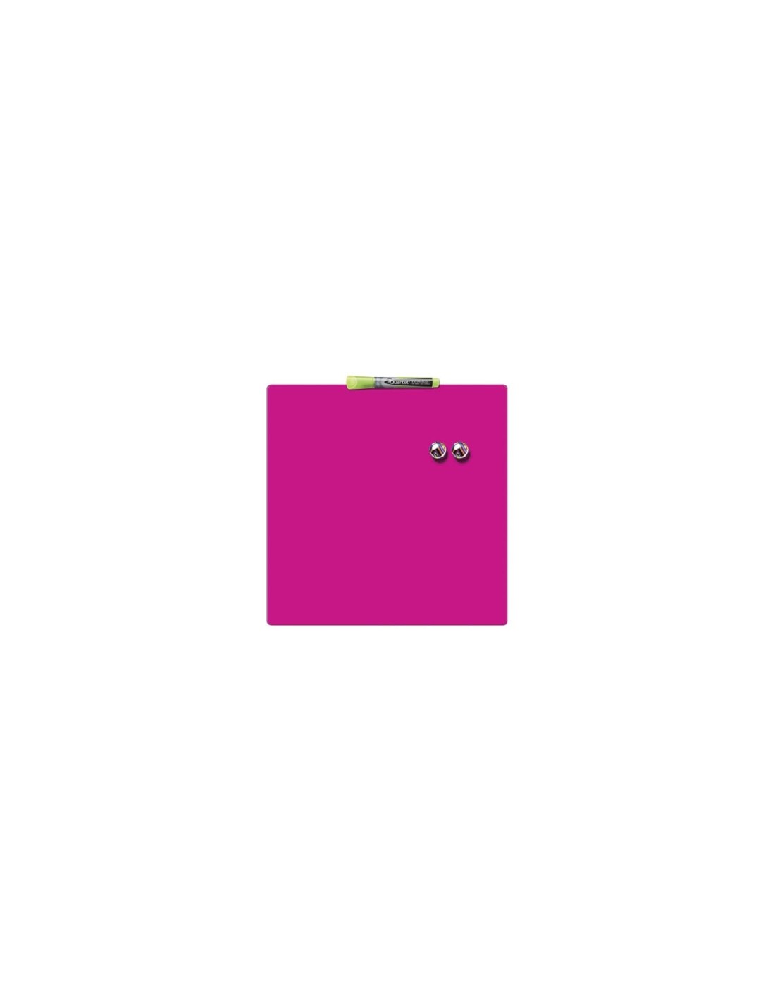 Rexel Pizarra hogar magnética 360x360mm rosa