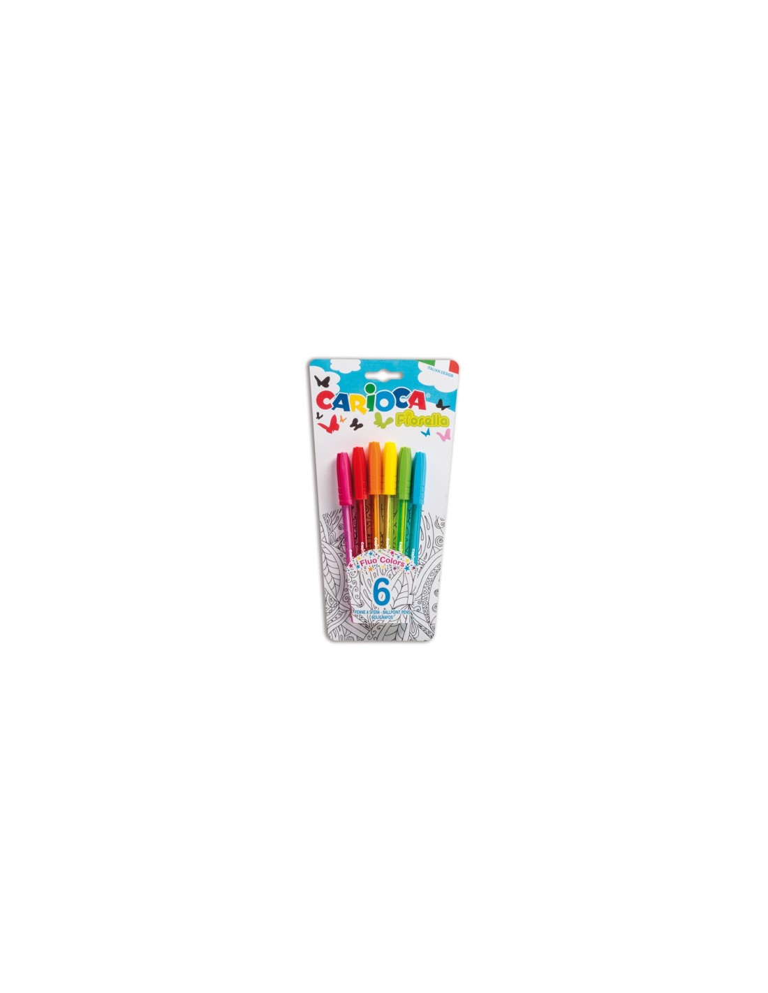 Carioca Fiorella Multi Bolígrafo 6 pieza(s)