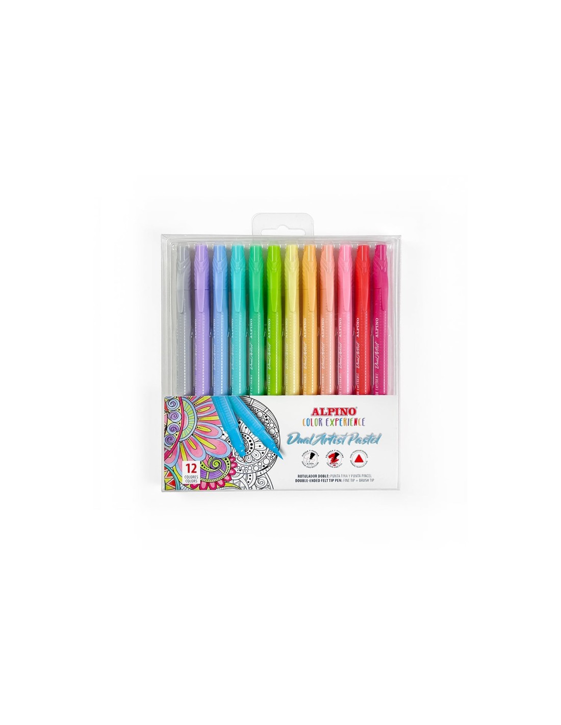 Alpino AR000188 marcador 12 pieza(s) Surtido Colores surtidos